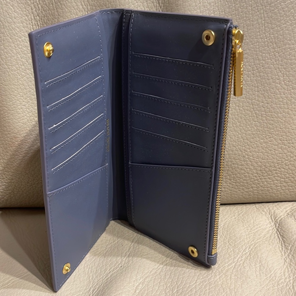 Barely used Dagne Dover wallet in Ash Blue